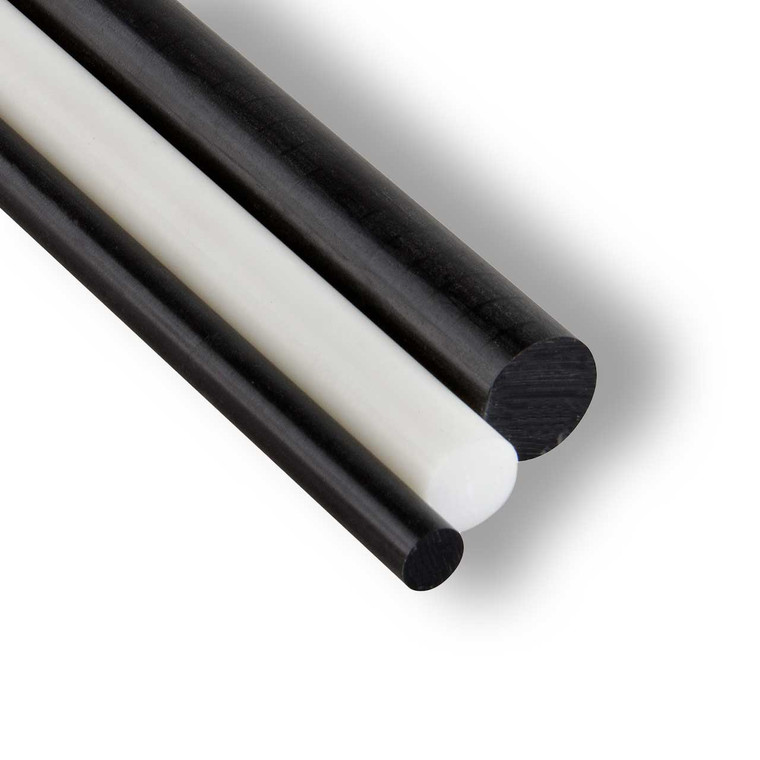 Acetal Rods Black and White